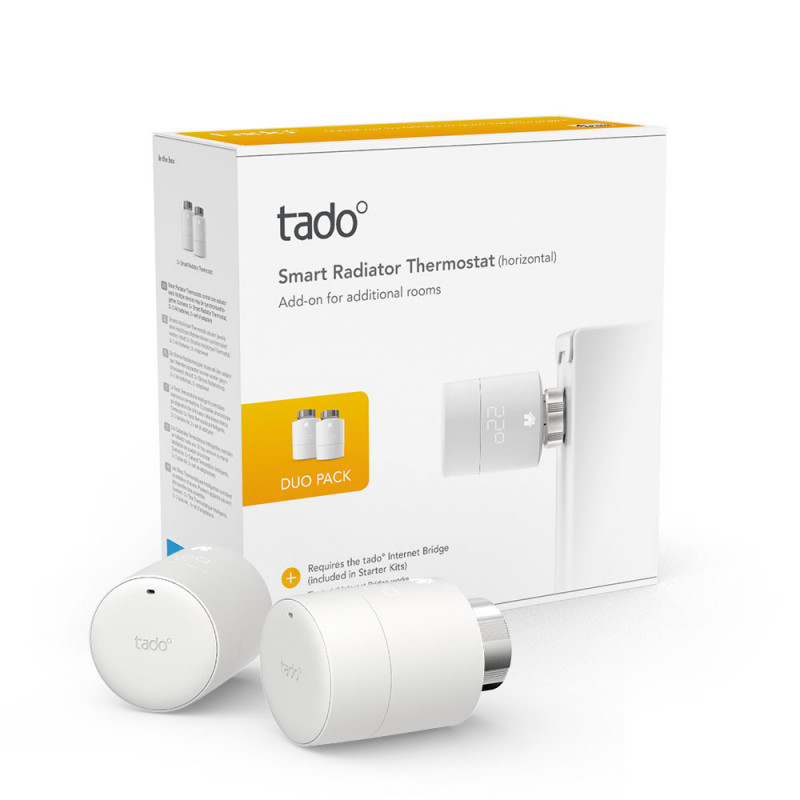 Pack Quattro Tado Tête Thermostatique Intelligente Blanc - Thermostat  connecté