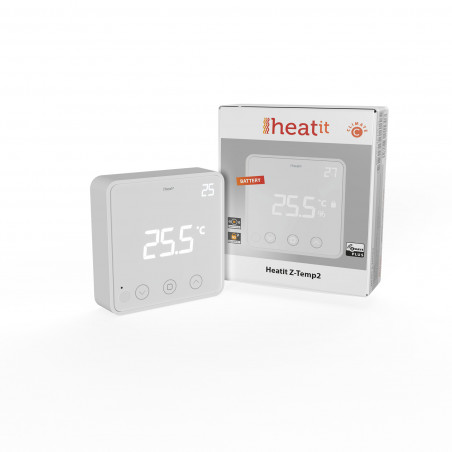 HEATIT CONTROLS - Z-TEMP2 Z-Wave+ thermostat for waterbased heating