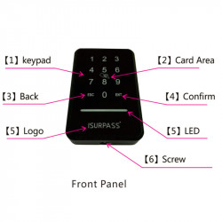 ISURPASS - Z-Wave RFID smart keypad
