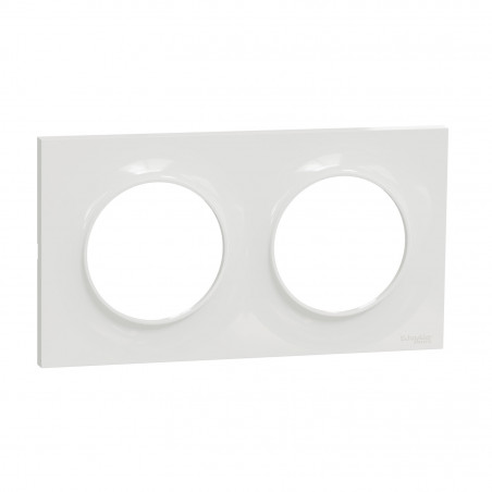 SCHNEIDER ELECTRIC - Dual finition plate Odace Styl (White)