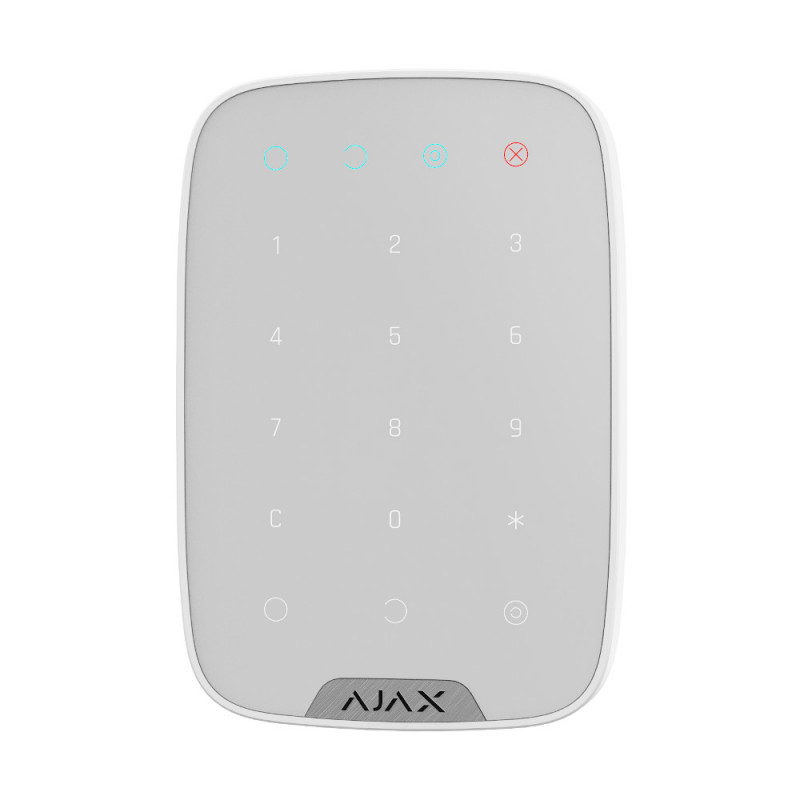AJAX - Clavier LED radio bidirectionnel blanc