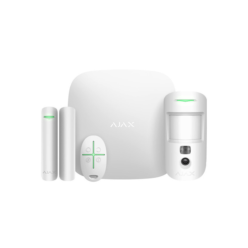 AJAX - Starter kit Cam (Hub2 + DoorProtect + MotionProtectCam + SpaceControl) white