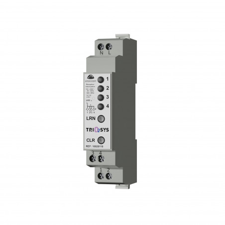TRIO2SYS - DIN rail receiver 4 LED channels with power monitoring