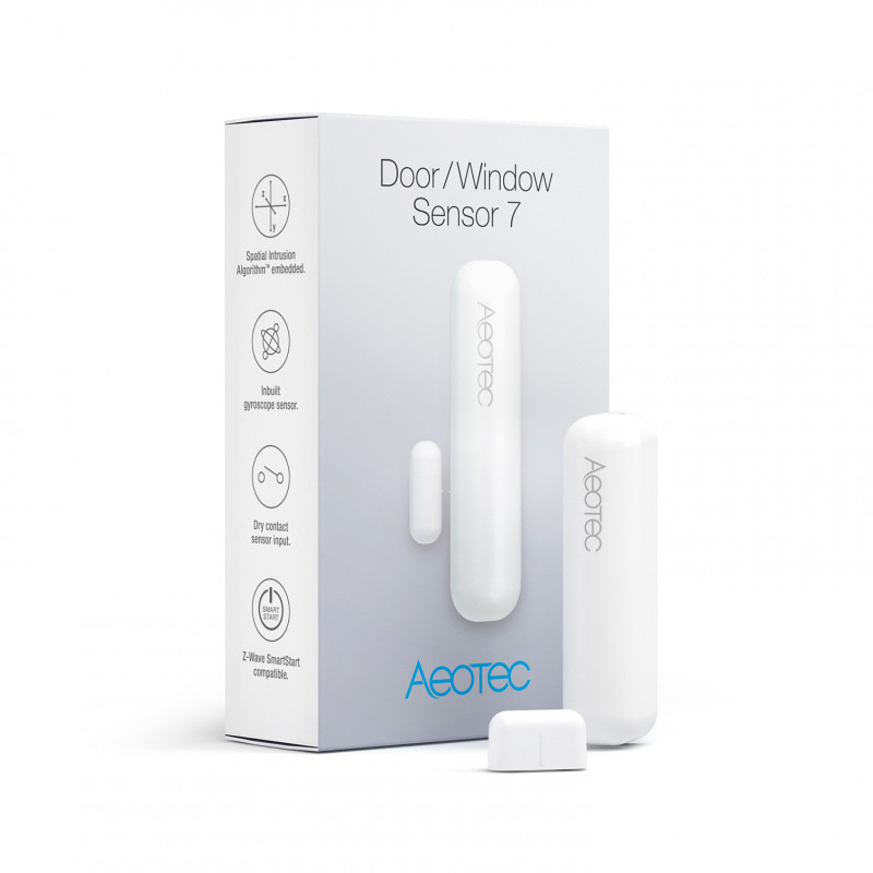 AEOTEC - Capteur d'ouverture porte/fenêtre Z-Wave+ 700 Door/Window Sensor 7
