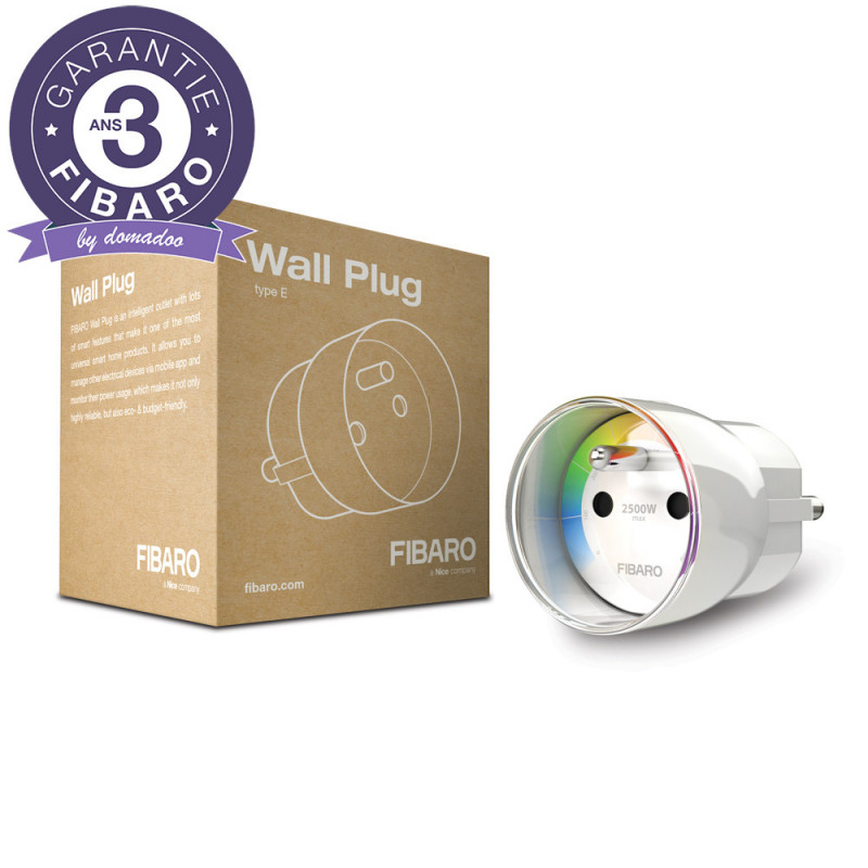 FIBARO - Module prise commutateur et consomètre Z-Wave+ Fibaro Wall Plug FGWPE-102...