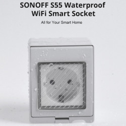SONOFF - Smart Wi-Fi waterproof outdoor socket - S55TPE-FR (FR version)