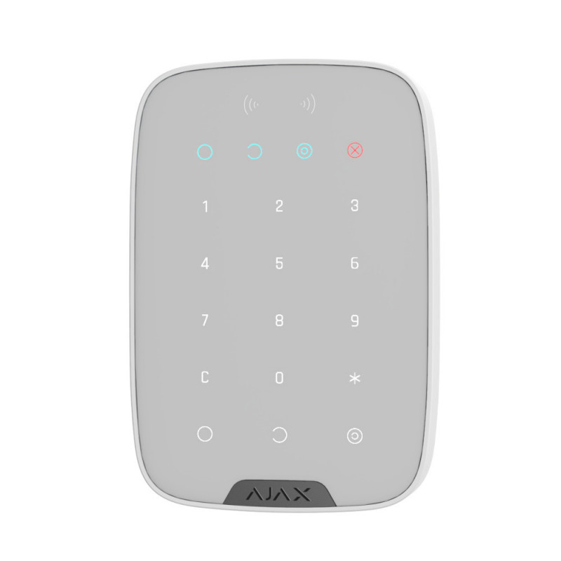 AJAX - Wireless keypad bidirectional with tagreader white