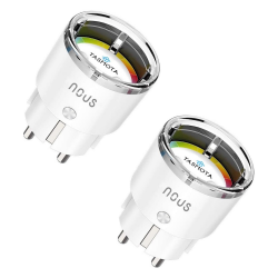 NOUS - 2x WIFI Smart Plug + 16A Consumption Metering with TASMOTA firmware