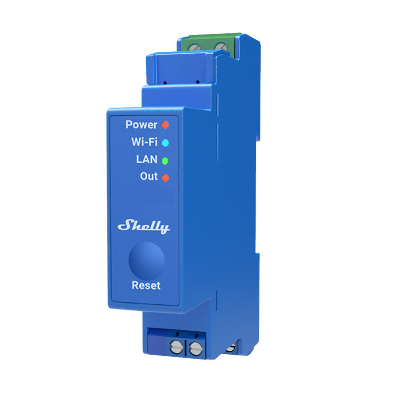 SHELLY - Module rail DIN 1 canal Wi-Fi Shelly Pro 1 (contact...