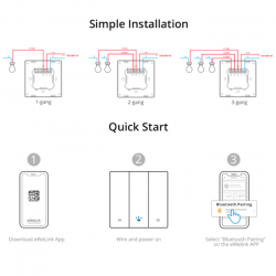 SONOFF - Wall switch connected WIFI (on mains) 1 channel - M5