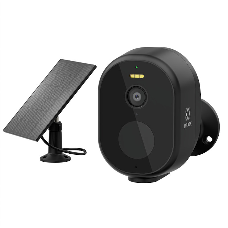 WOOX - Caméra extérieure WIFI TUYA avec panneau solaire (compatible Alexa et Google Home)