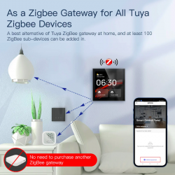MOES - Panneau de commande intelligent WIFI et Zigbee Tuya (+ Alexa intégré)