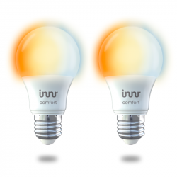 INNR - Connected bulb type E27 - ZigBee 3.0 - Pack of 2 bulbs - White adjustable - 2200K to 5000K