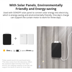 SONOFF - Solar panel for ZBCURTAIN