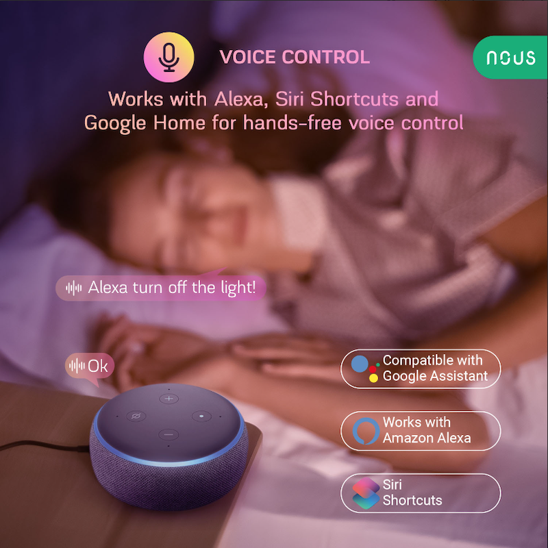 Lampe connectée modulable - compatible Google Home et Alexa