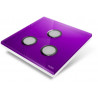 EDISIO - Cover Plate Diamond purple 3 Channels